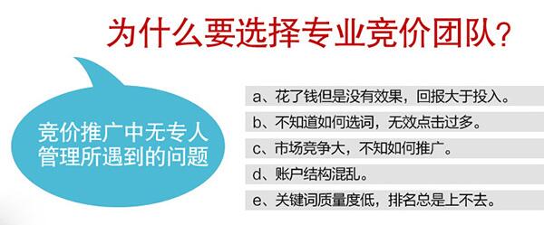 為什么要選擇專業(yè)競價團隊?